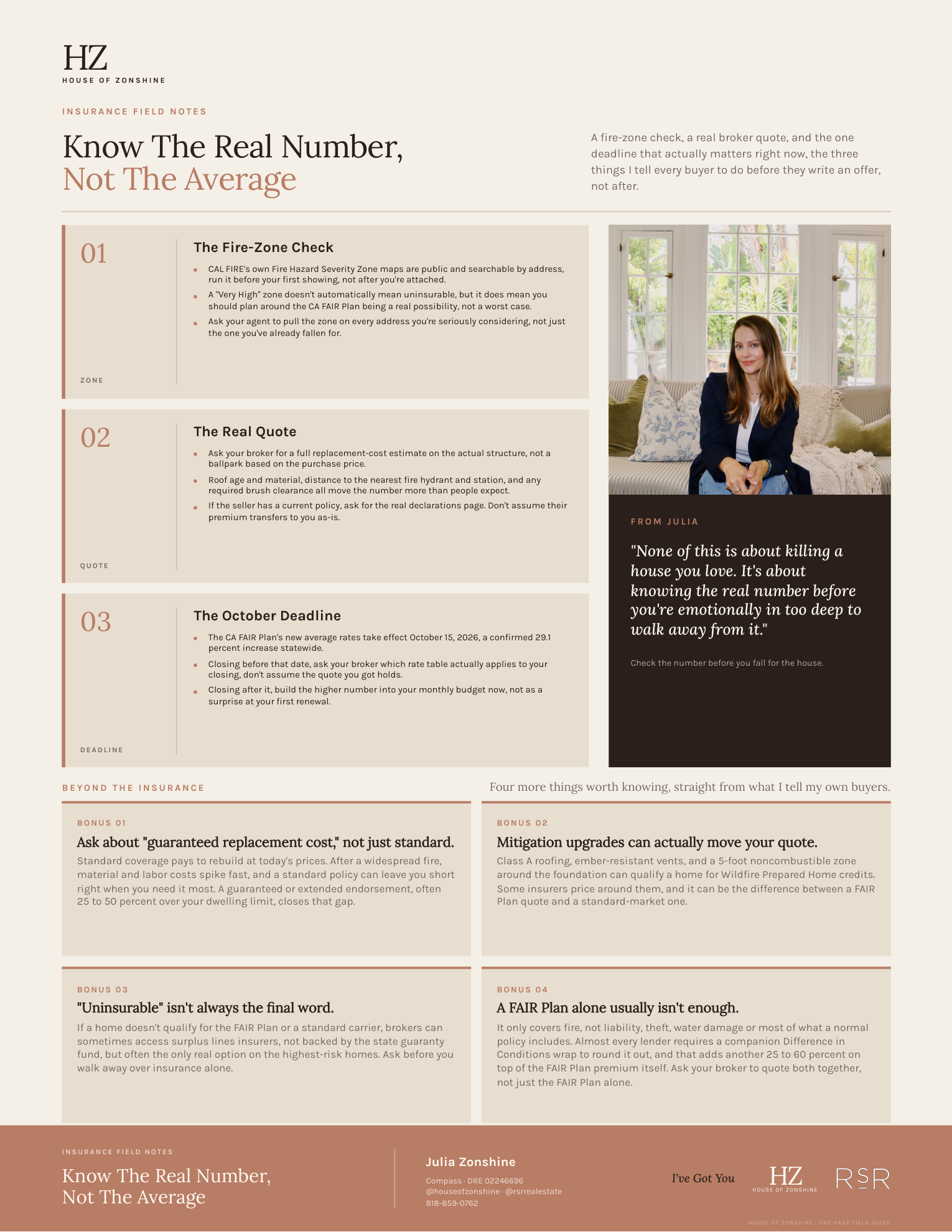 Know the Real Number, Not the Average insurance field guide