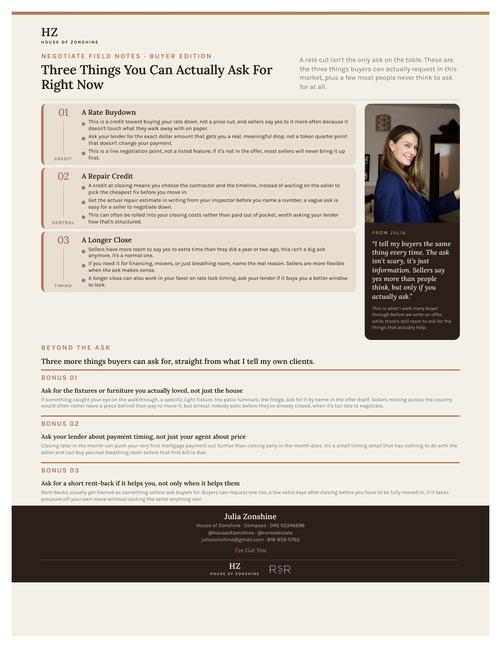Three Things You Can Actually Ask For Right Now guide cover