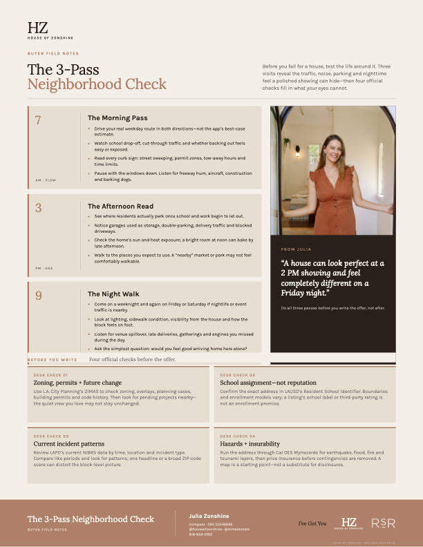 The 3-Pass Neighborhood Check guide cover