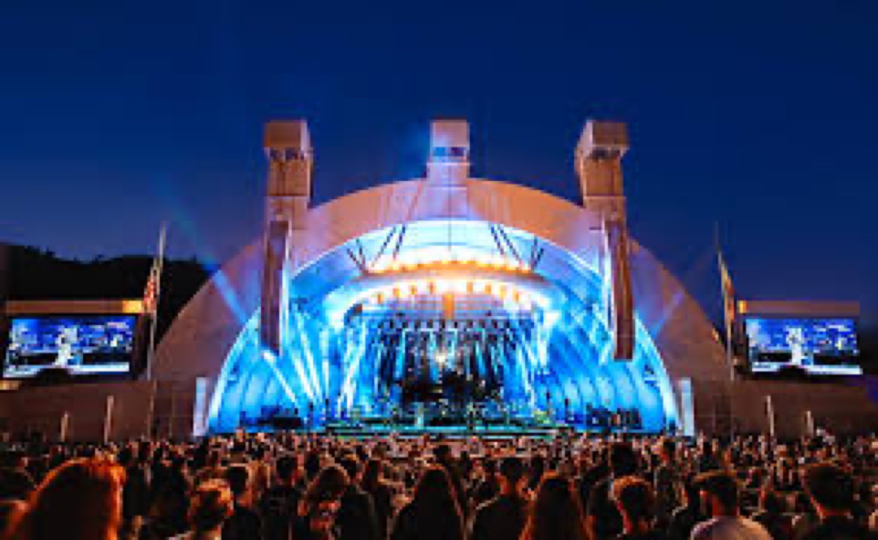 The Hollywood Bowl during summer