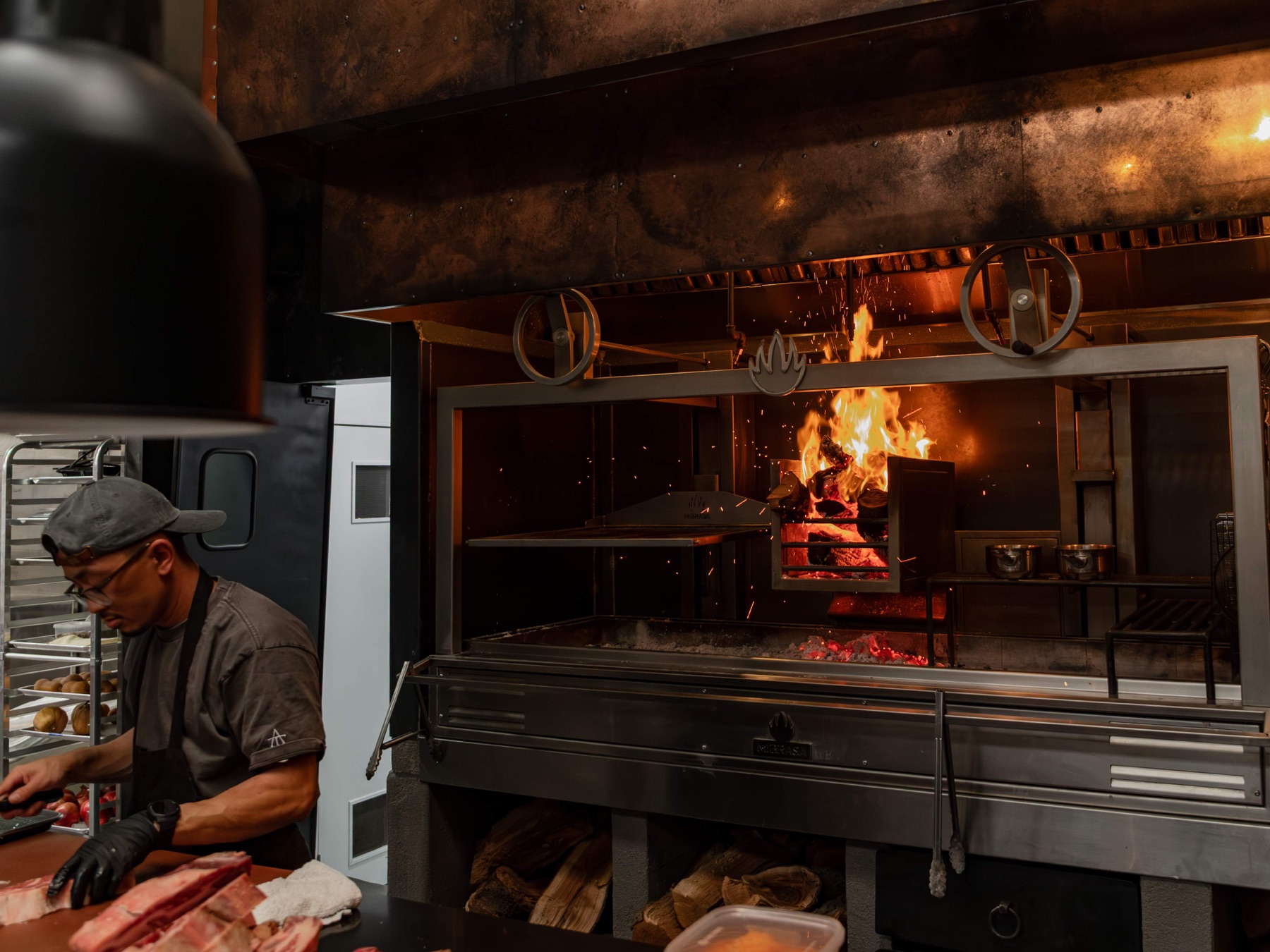 The open hearth at Alto in Studio City