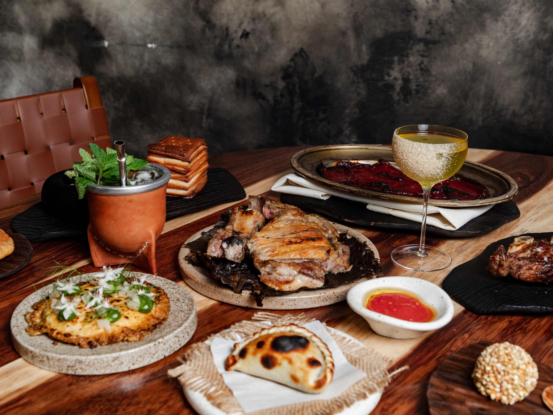 A spread of dishes at Alto