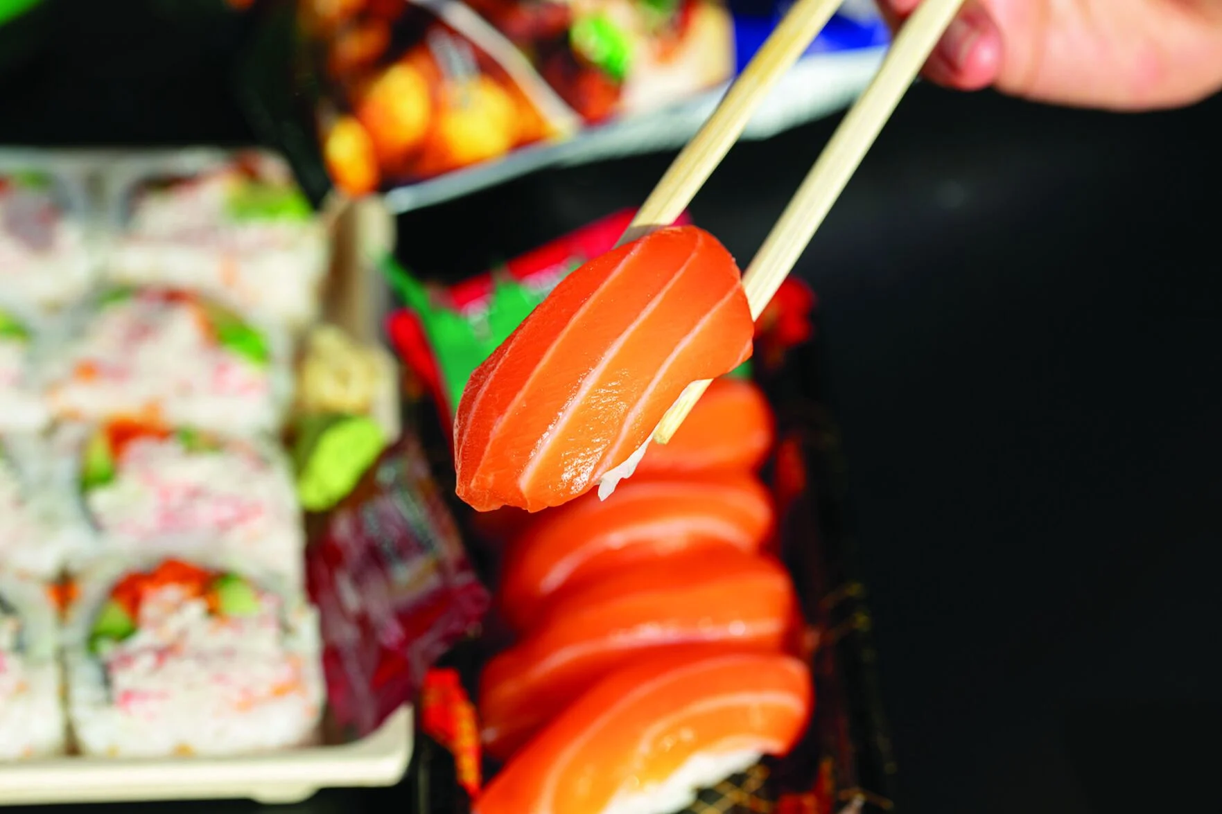 Fresh sashimi at Yama Sushi Marketplace